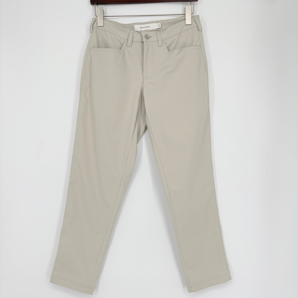 Bluffworks Womens 2P Palma Stretch Travel Pant Stone Grey Chino